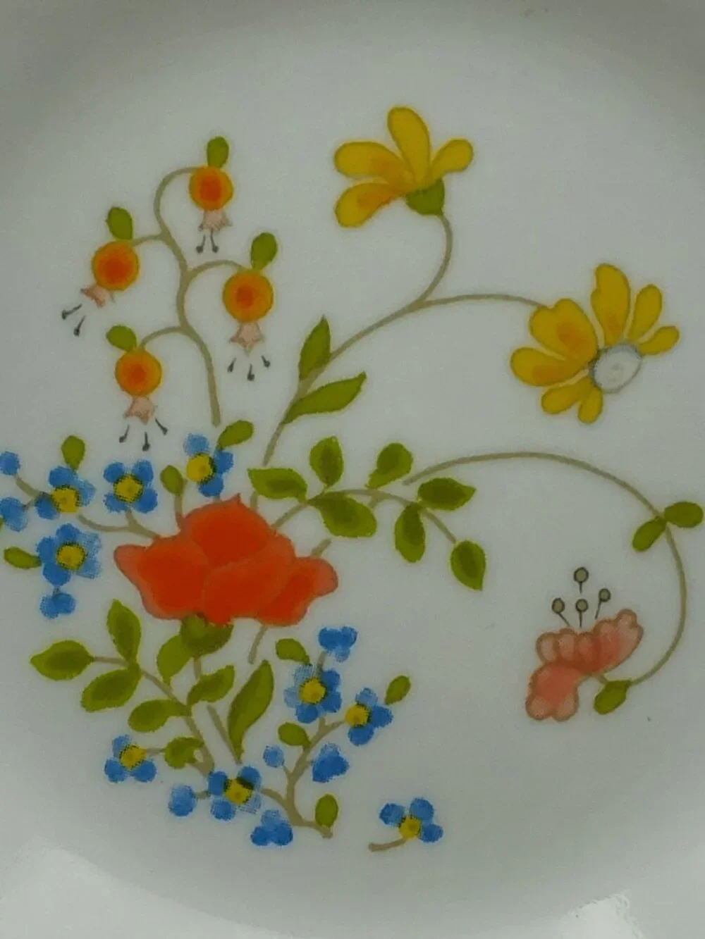 Corelle Wildflower Dessert Appetizer Plates Corning Spring Bouquet Bread Plates